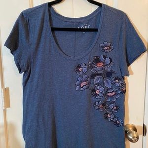 Ann Taylor Loft Embroidered Shirt M